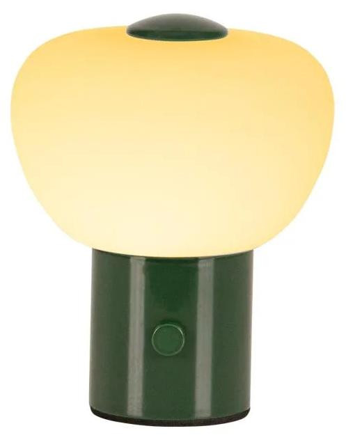 Lucide GUSTAV Oplaadbare bureaulamp Groen - Dimbaar LED - Ø 8 cm