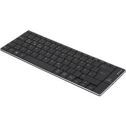 Renkforce RF-DS-SLIMBT Bluetooth® Tastatur Deutsch, QWERTZ Schwarz Wiederaufladbar RF-4749657
