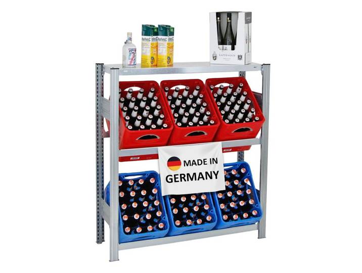 PROREGAL® Flaschenregal Getränkekistenregal Kastenregal CHIEMSEE Made in Germany Verzinkt, Extrem Robust dank Industriequalität aus Deutschland