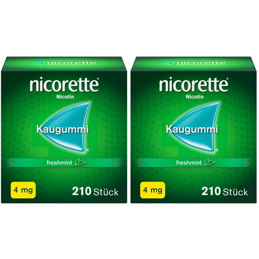 Nicorette 4MG Freshmint Doppelpack 2x210 St Kaugummi