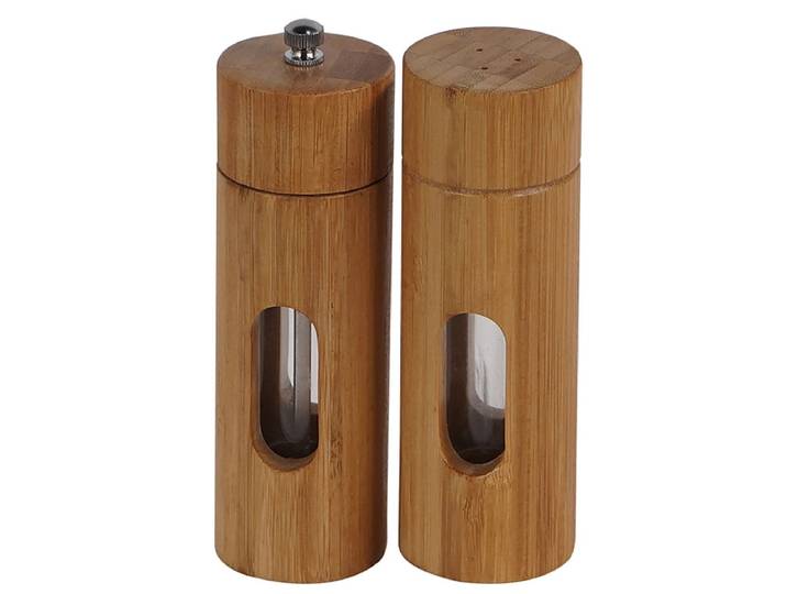 Pfeffermühle und Salzstreuer-Set JO Massives Holz natürliches holz