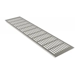 MS Beschläge Lüftungsgitter Alu Heizungsabdeckung b 130mm x L 200mm Edelstahl eloxiert