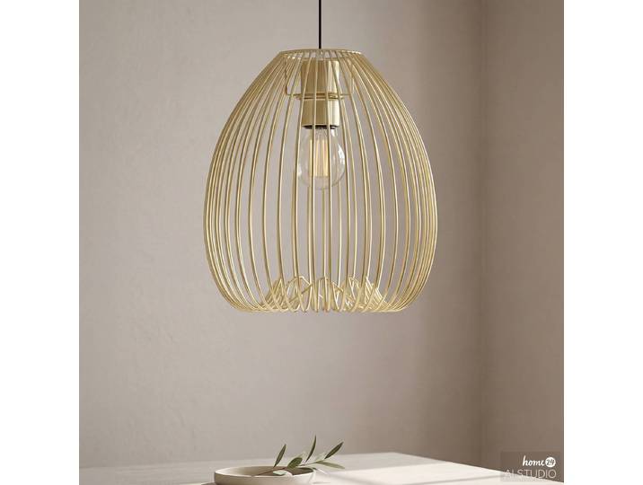 Suspension ROCAR 24 x 150 x 24cm Doré/Doré Fer doré E27