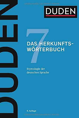 Dudenredaktion - Das Herkunftswörterbuch: Etymologie der deutschen Sprache (Duden - Deutsche Sprache in 12 Bänden) - Preis vom 02.10.2026 23:42:20 h