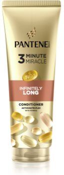 Pantene 3 Minute Miracle Infinitely Long condicionador reparador para cabelos fracos e danificados 220 ml. 3 Minute Miracle Infinitely Long