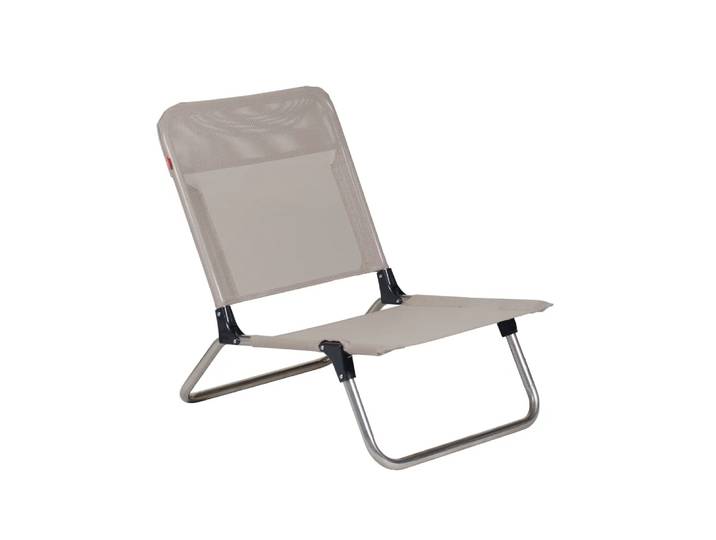 Fiam Chaise longue Quick Taupe-support en aluminium
