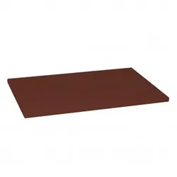 Braunes Teflon-Schneidebrett 60x40xH2 cm Polyethylen