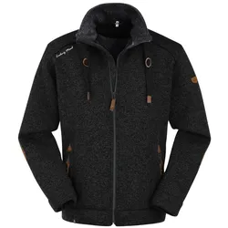 Maul Herren Lichtenau Strickfleecejacke - 64 - black