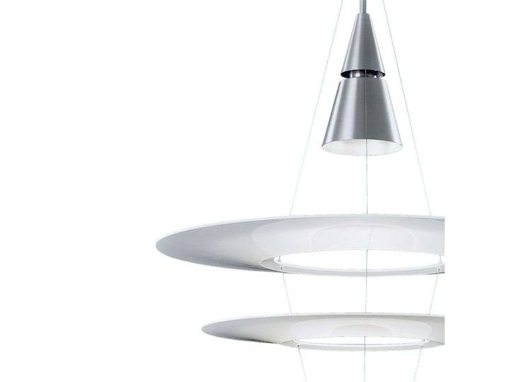 Enigma 825 LED Pendelleuchte Brushed Alu - Louis Poulsen - Wohnzimmer - Aluminium