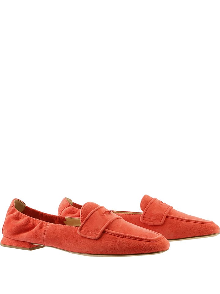 Högl Leder-Mokassins in Orange - 36