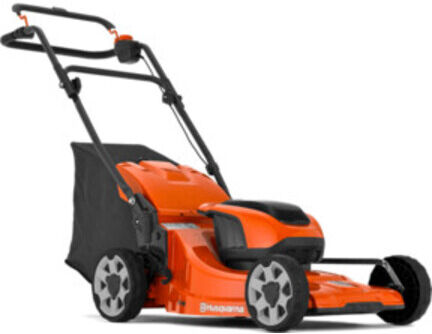 Husqvarna LC 142i Rasenmäher   inklusive Akku und Ladegerät   mit ergonomischem Design und klappbarem Holm, 970541804)