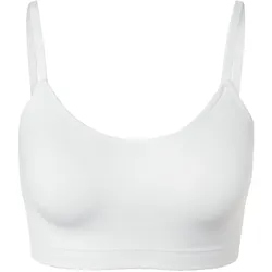 Tchibo - Seamless-Bustier mit Spitze - Damen - Gr. S - weiß