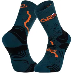BV Sport, Herren, Sportsocken, GR20 (39 - 41), Mehrfarbig, Orange, Grün