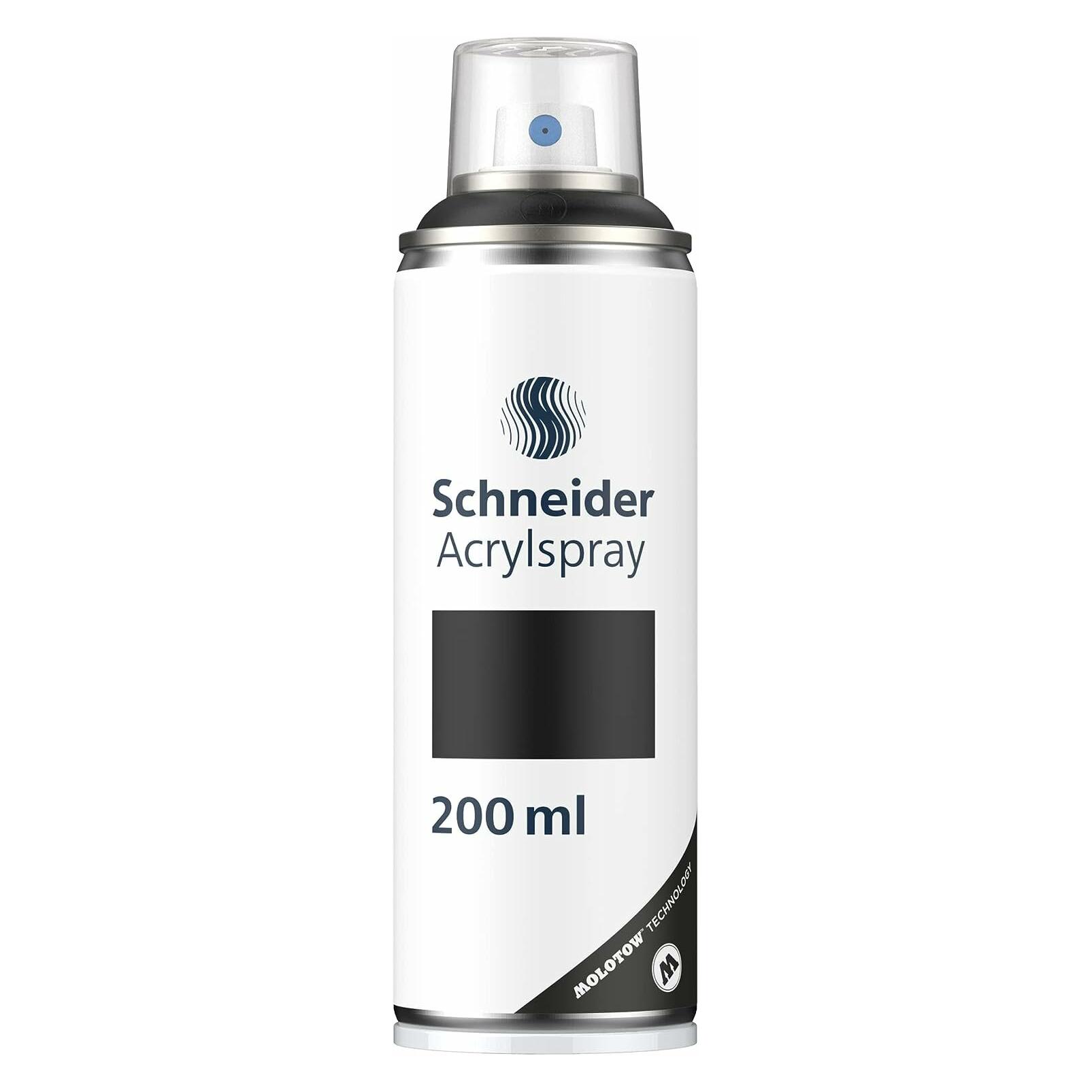 Schneider Paint-It 030 ML03050001 Acrylfarbe Schwarz 200 ml (200 ml) (ML03050001)