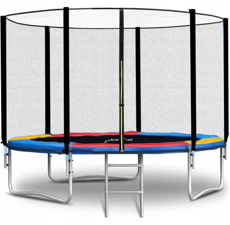 Gartentrampolin 252 cm mit Sicherheitsnetz und Leiter - Outdoor-Spielzeug mit Sicherheitsrand