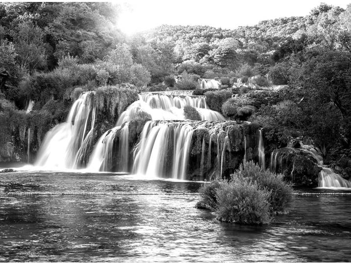 Papermoon Wasserfall Schwarz & Weiss