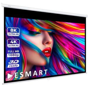 ESMART Beamer-Leinwand Professional MIROLO, 138 Zoll, 297 x 186 cm, Format 16:10, Rolloleinwand