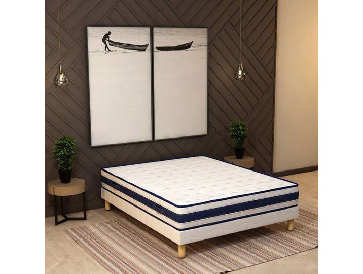 Matelas - ELITE MATRESS COMPANY - BLUE MEMORY - 140x190 cm - Mousse à mémoire de forme - Hypoallergénique