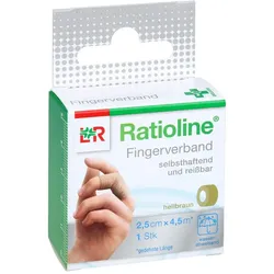 Ratioline selbsthaftend Fingerverband hellbraun2,5cmx4,5m