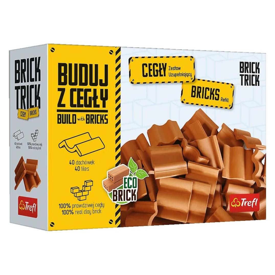 Trefl Bauen mit Ziegeln. Ergänzungsset mit 40 ECO-Fliesen (017964)