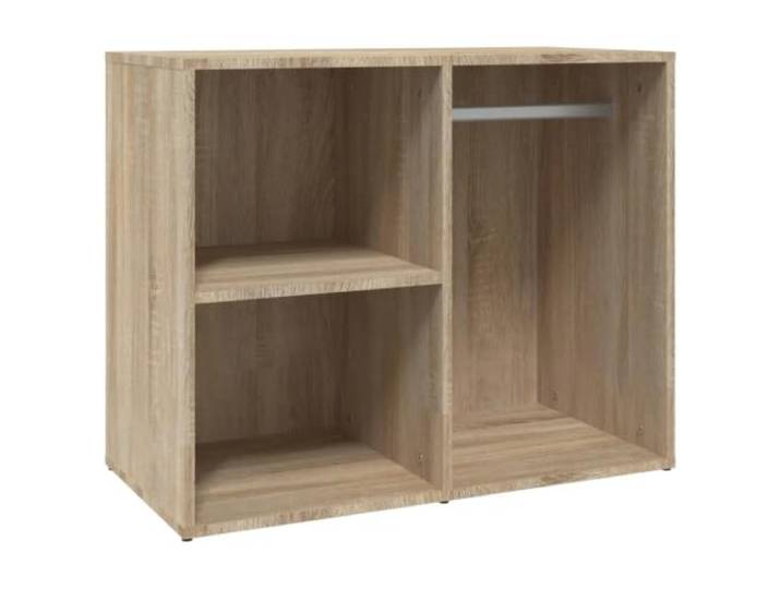 Helloshop26 Moderner und funktionaler Kleiderschrank, 80 x 40 x 65 cm, Eichenholz, Sonoma 02_0047955