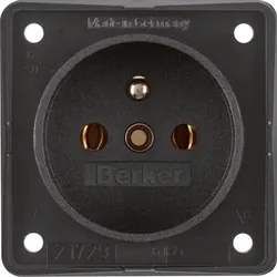 Berker Steckdose schwarz mit Erdungsstift 9618505