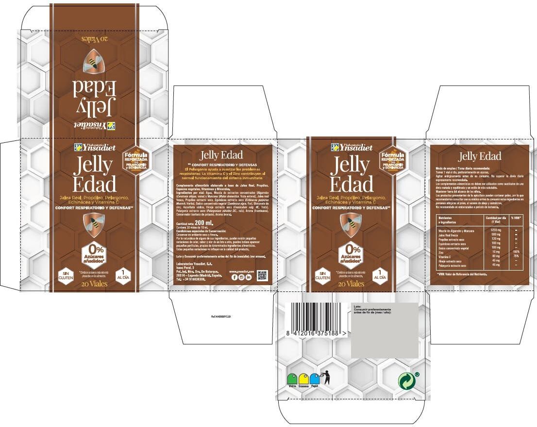 Ynsadiet Jelly Edad 20 ampollas