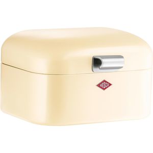 Wesco Brotkasten Mini Grandy, Stahlblech, Klappdeckel, 18 x 17 x 12cm, mandel
