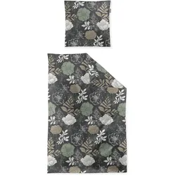 Irisette, Bettwäsche, Meran 8687 grau (Bettwäsche Set, 135x200 cm, 80x80 cm)
