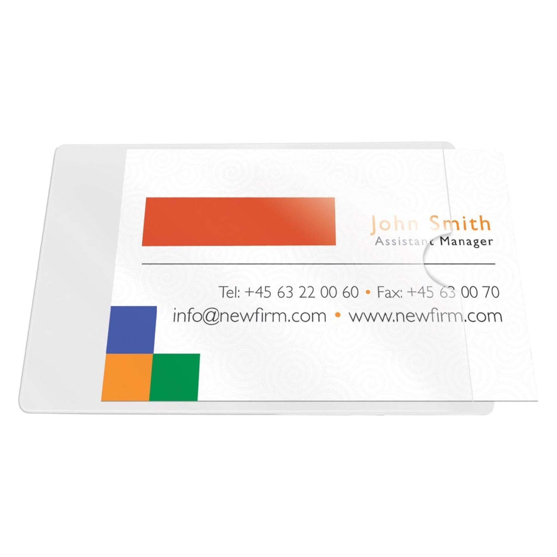 Q-Connect Visitenkartentaschen (10x) (KF27038)