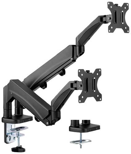 Value 17.99.1183 Monitor-Tischhalterung 2 Display(s) 43,2 cm (17") - 81,3 cm (32") Schwarz Drehbar, Höhenverstellbar