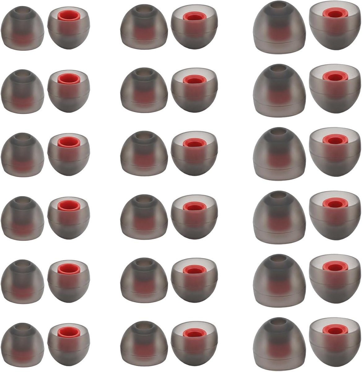 36 stuks siliconen vervangende in-ear oordopjes, 18 paar