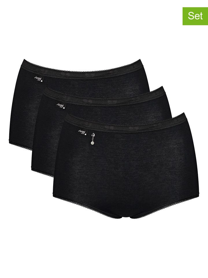 Sloggi 3er-Set: Pantys in Schwarz - 38