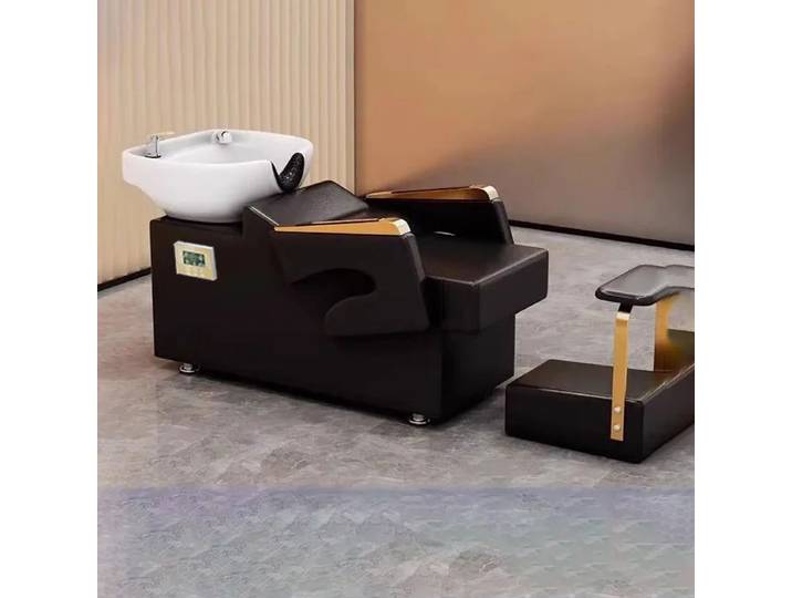 Fauteuil de lavage de cheveux moderne en céramique pour salon de beauté, chaise de lavage de tête simple pour SPA, mobilier de coiffure