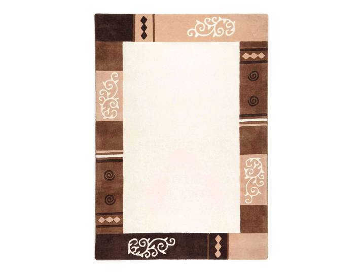 Tapis en laine Ambadi Beige/Beige 60 x 90cm Laine