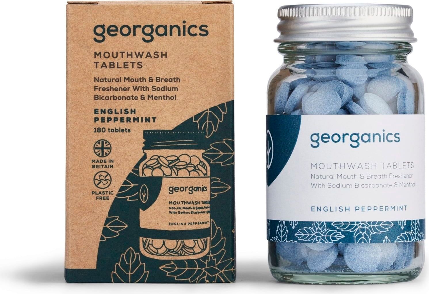Georganics Minz-Mundwasser 180 Tabletten