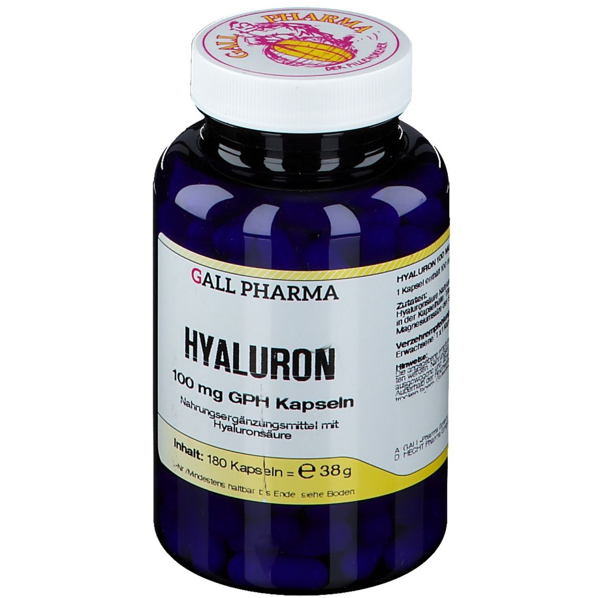 Hyaluron 100 mg GPH Kapseln 180 St