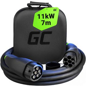 Green-Cell Elektroauto-Ladekabel EVKABGC04, IP54, 7 m, Typ 2 zu Typ 2, 3-phasig, 16 A, 11 kW