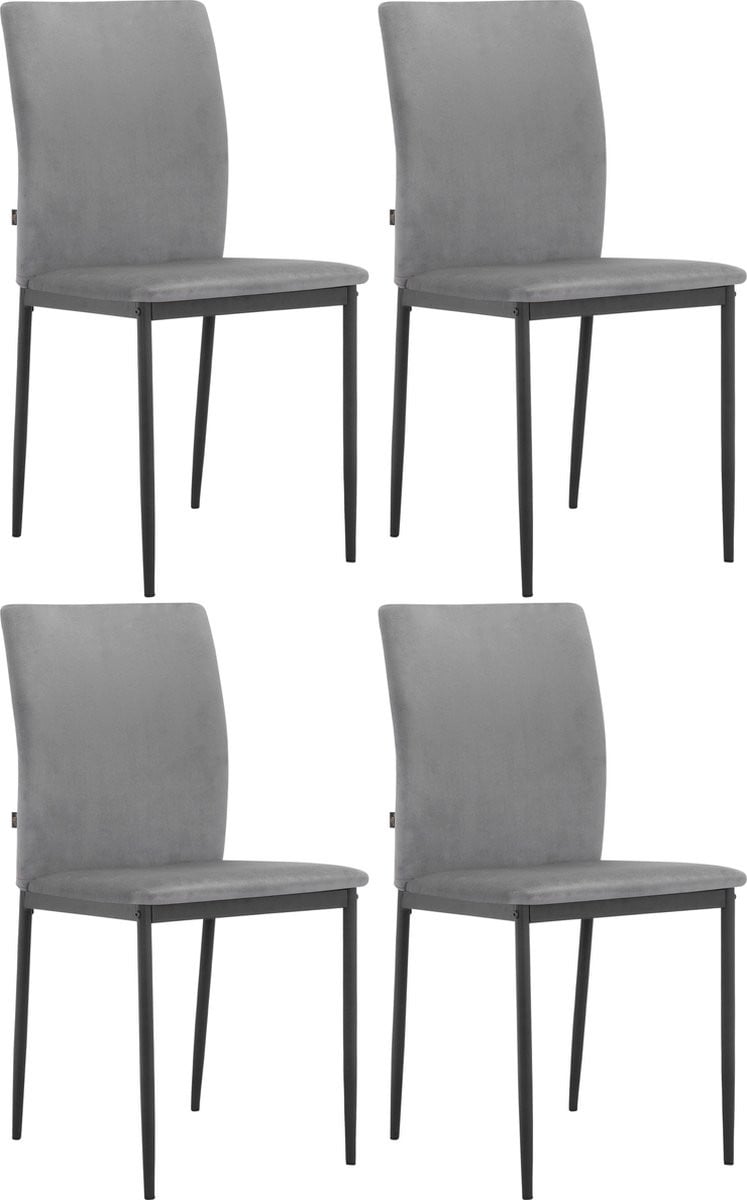 Pavia Eetkamerstoel - Set van 4 - Antraciet