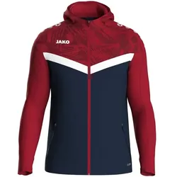 Jako Kapuzenjacke Iconic - marine/chili rot - 34