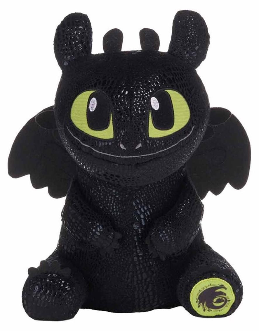 Play By Play Ohnezahn Draak Knuffel Zwart