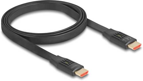 Delock HDMI Anschlusskabel HDMI-A Stecker 5m Schwarz 81004 8K UHD, vergoldete Steckkontakte, eARC HDMI-Kabel