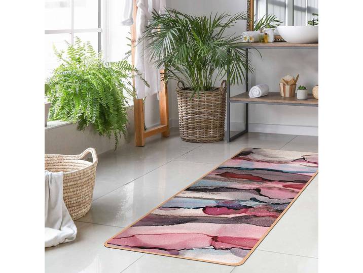 Läufer/Yogamatte Wellenreiten 183 x 61cm Pink
