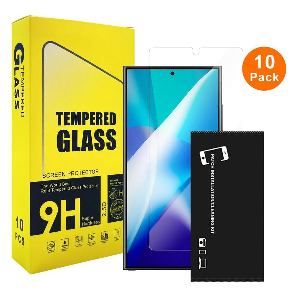 SIGN Samsung Galaxy S25 Ultra screen protector, 10-pack Bulk (Samsung Galaxy S25 Ultra) (Bulk10-SSMS25ULTRA)