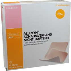 ALLEVYN Schaumverband 14x16 cm nicht haftend 12 St Verband