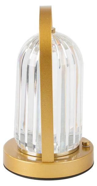 Verk 12310 LED-tafellamp, goudkleurig, oplaadbaar