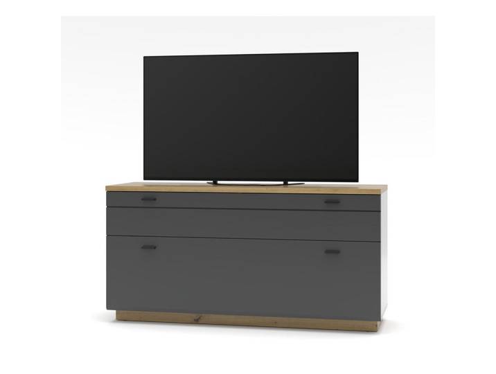 Mid.you Lowboard, Graphitfarben, Eiche Artisan, Holzwerkstoff, 1 Schublade(n) Schubladen, 150x76x47 cm, Wohnzimmer, TV Möbel, Lowboards