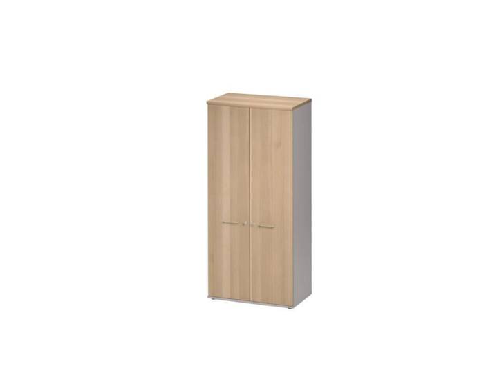 Armoire 2 portes L.80 - Industriel - Décor Bois - GAMI