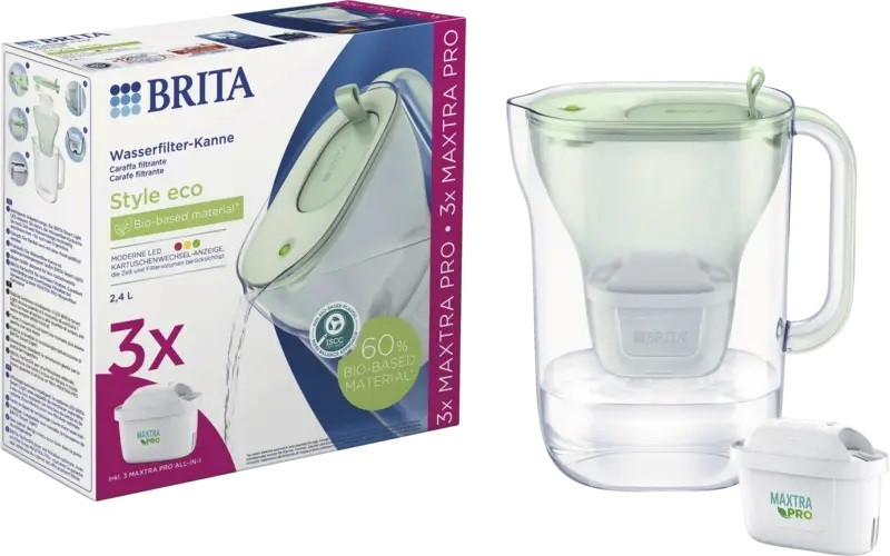 Brita Style waterfilterkan donkergroen inclusief 3 MAXTRA PRO filters