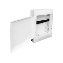 Legrand 135802 Practibox S Multimedia Aufputzverteiler, mit Kunstofftür, weiss